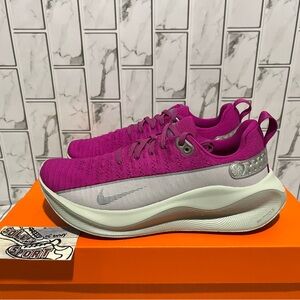 New Nike ReactX Infinity Run 4 Flyknit Running Shoes Purple ZoomX Womens 7.5